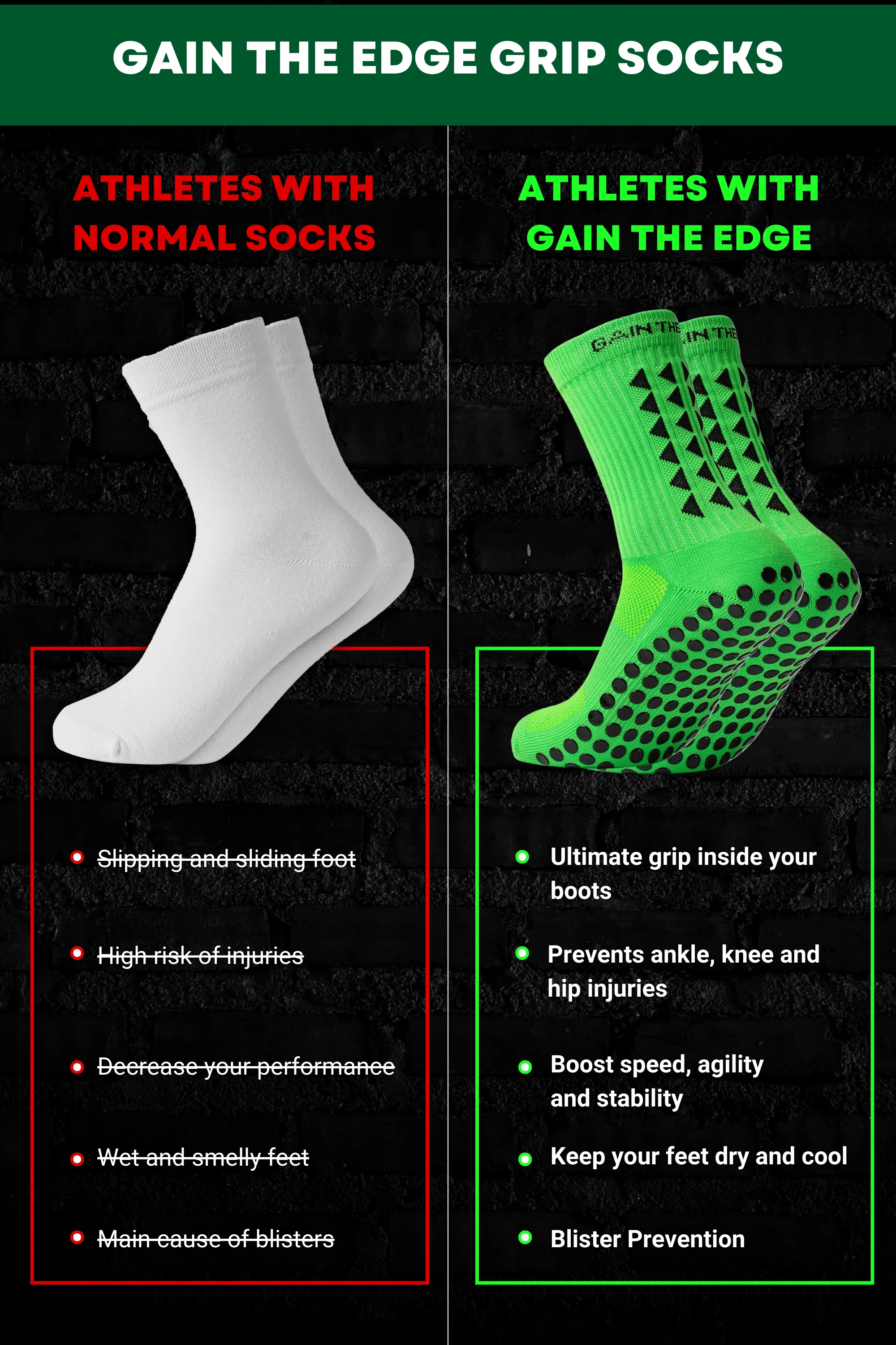 GRIP SOCKS 3.0 MidCalf Length - Green - Image 3