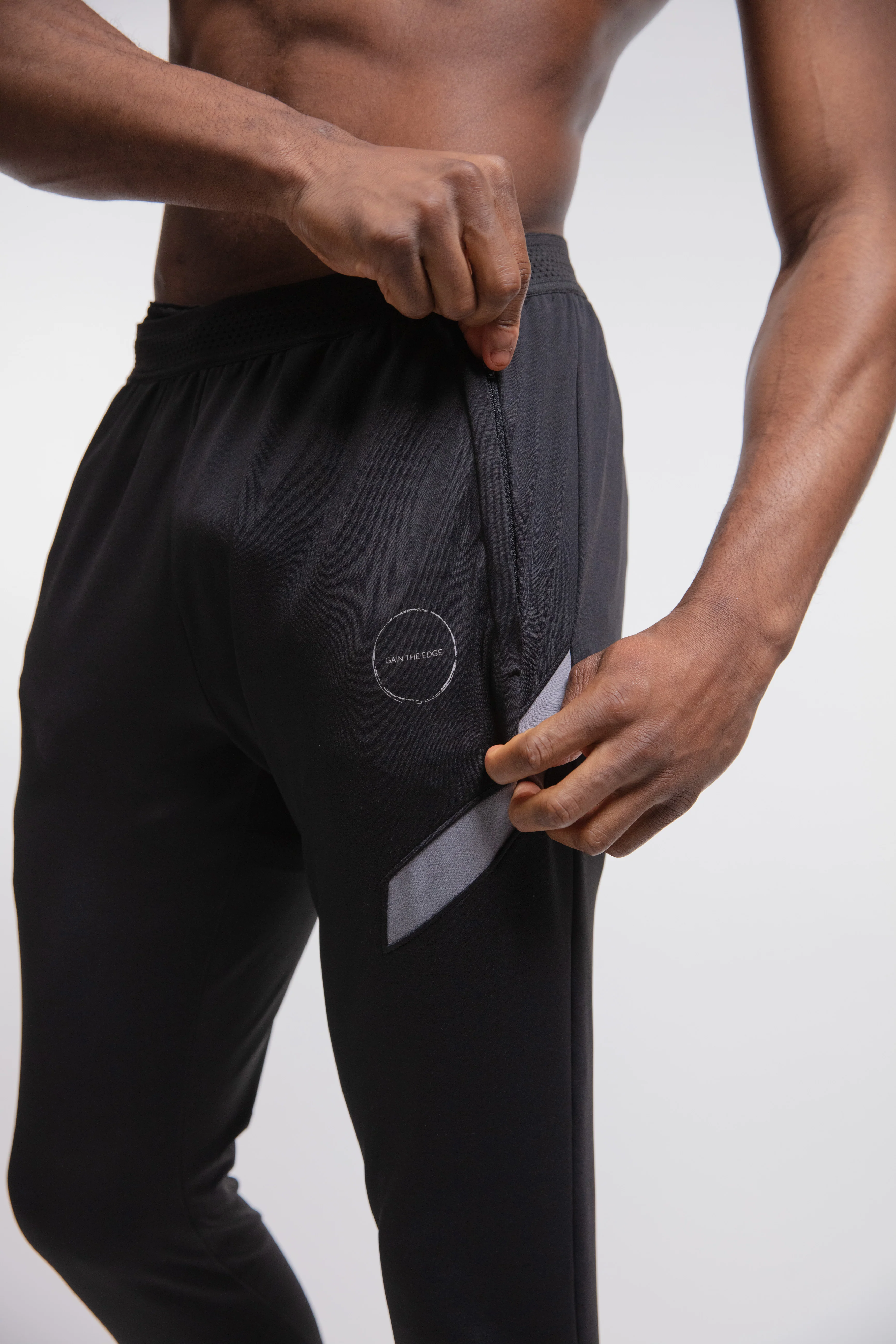 Elite Training Pant In Black & Grey - Image 5