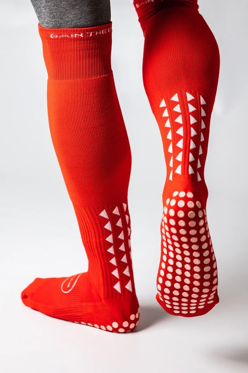 GRIP SOCKS 2.0  Full Length - Red - Image 3