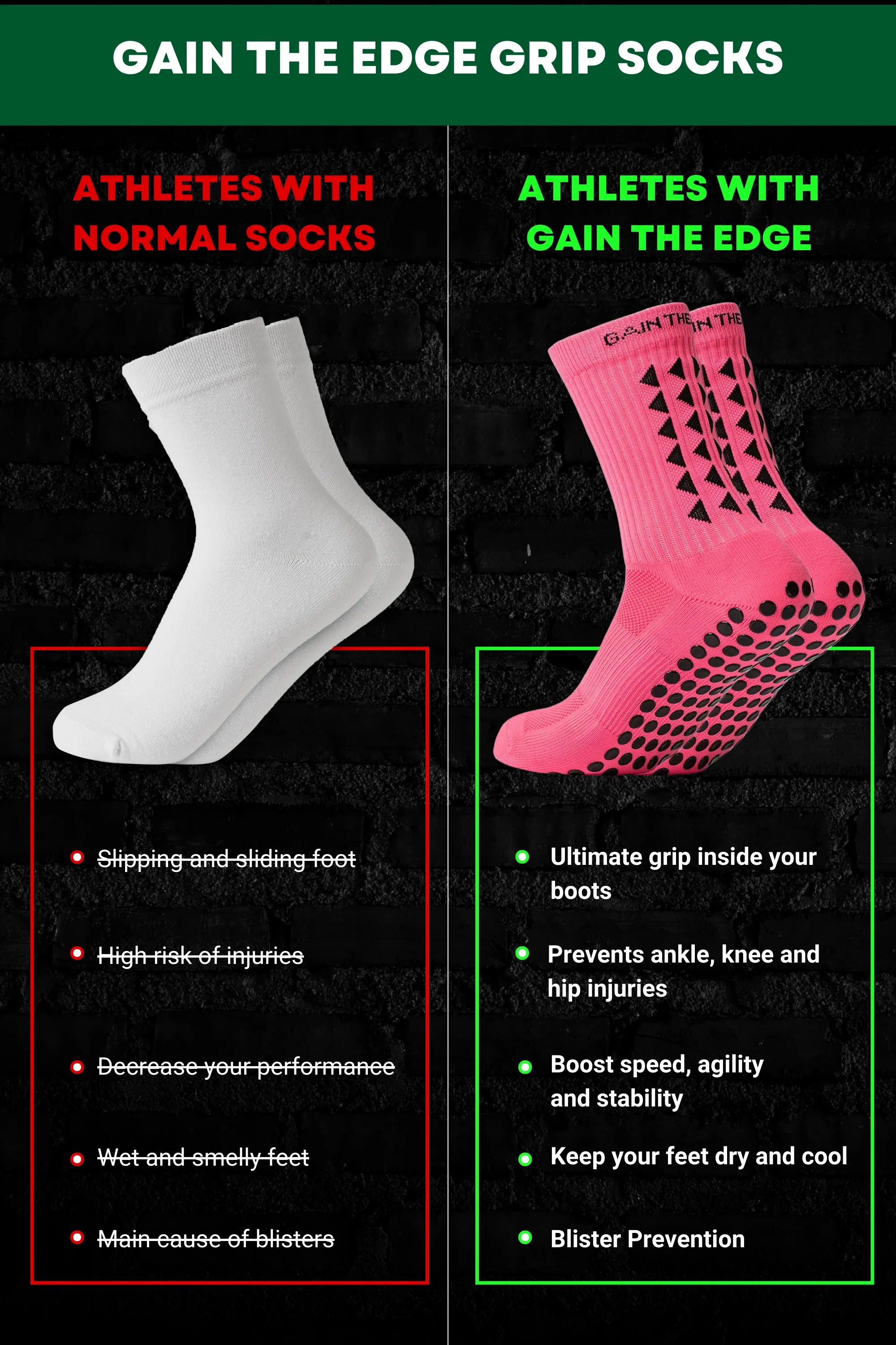 GRIP SOCKS 3.0  MidCalf Length - Pink - Image 4